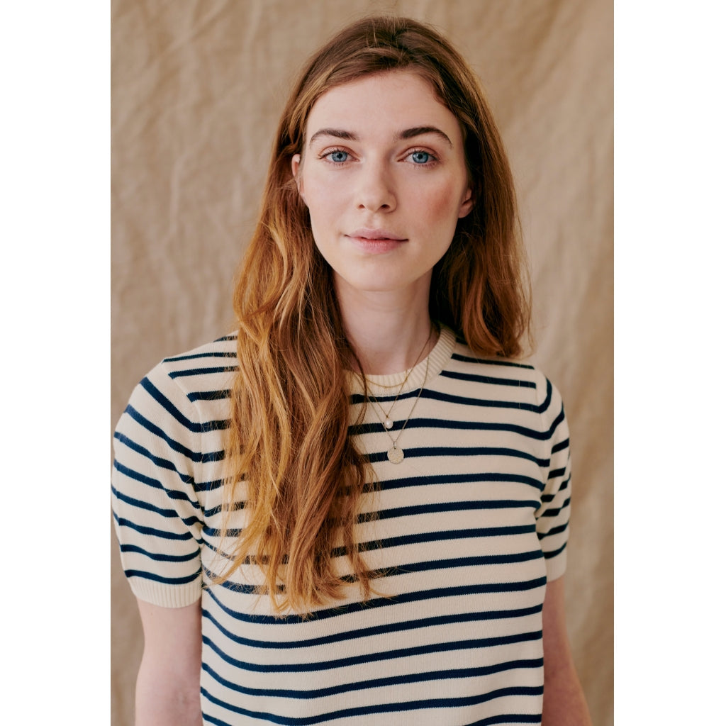Aimee knit - Off White Stripe
