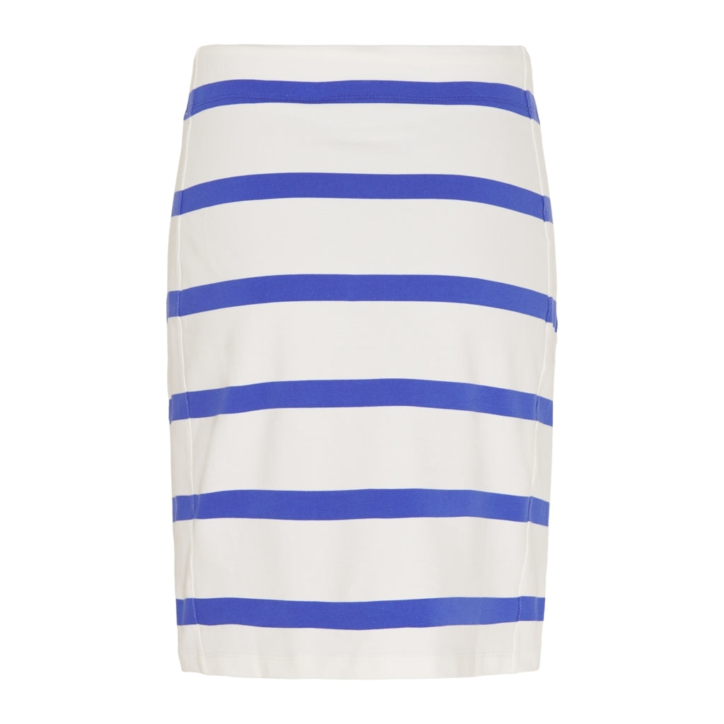Anjelica Striped Skirt - Pearl/Alaskan Blue