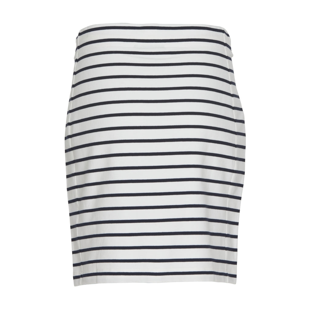 Anjelica Striped Skirt - Pearl/SR Navy