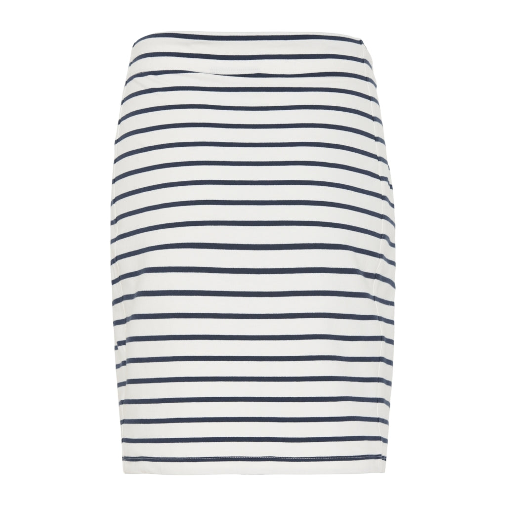 Anjelica Striped Skirt - Pearl/SR Navy