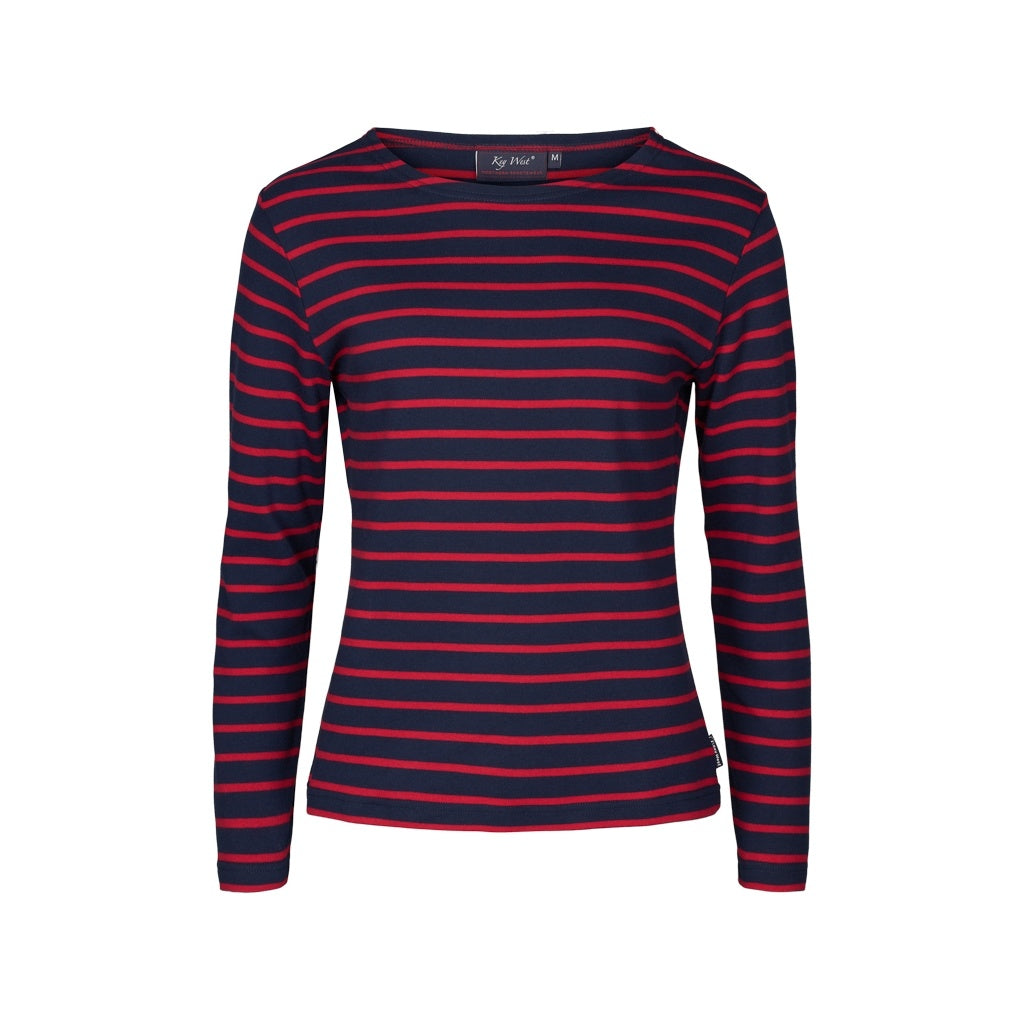 Antibes Striped Long Sleeve Tee - SR Navy / SR Red