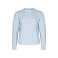 Antonia Long Sleeve Merino Wool Knit - Cool Blue
