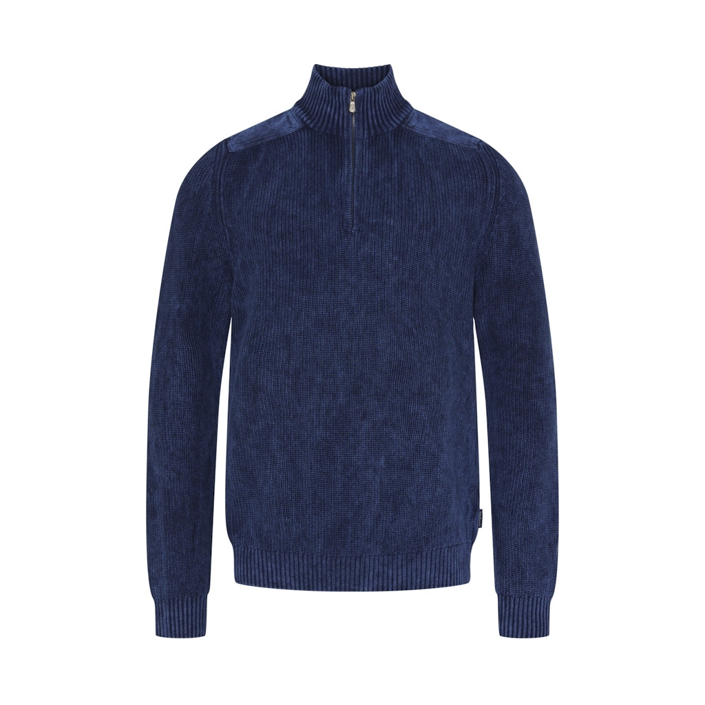 Archibald Half Zip - Blue