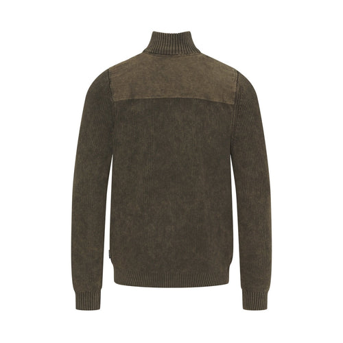 Archibald Half Zip - Dark Brown