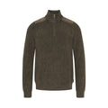 Archibald Half Zip - Dark Brown