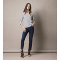 Cannes 3/4 sleeve Tee - Ecru/SR Navy