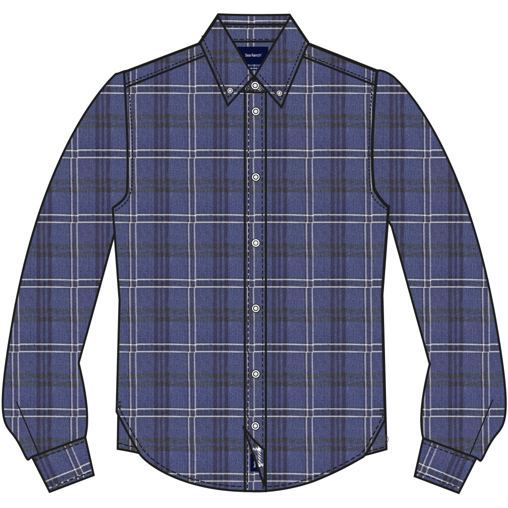 Carson Shirt - SR Navy / White Check