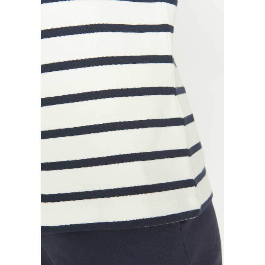 Catalina long sleeve T-shirt - Off White Stripe