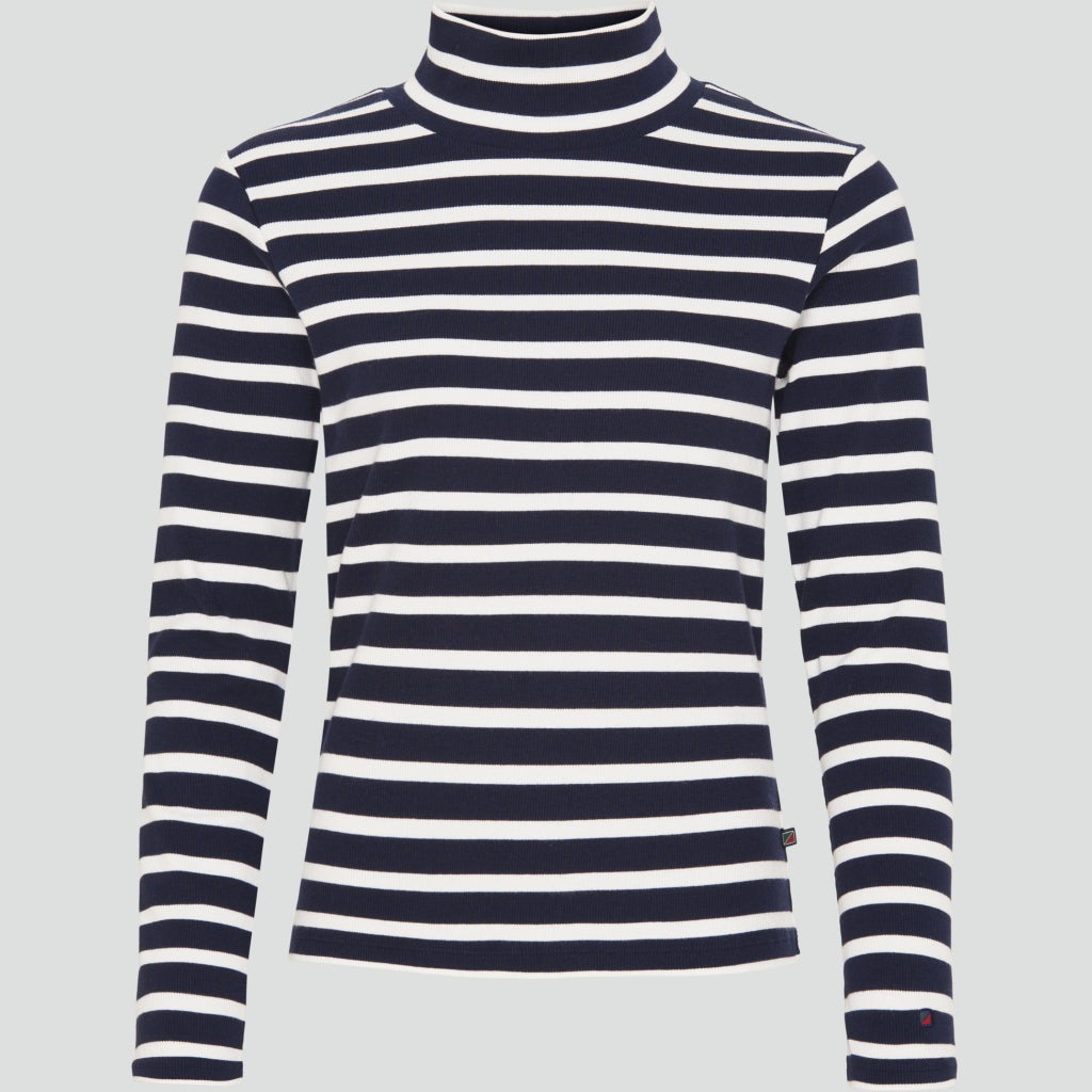 Cherry Rollneck - Navy Stripe