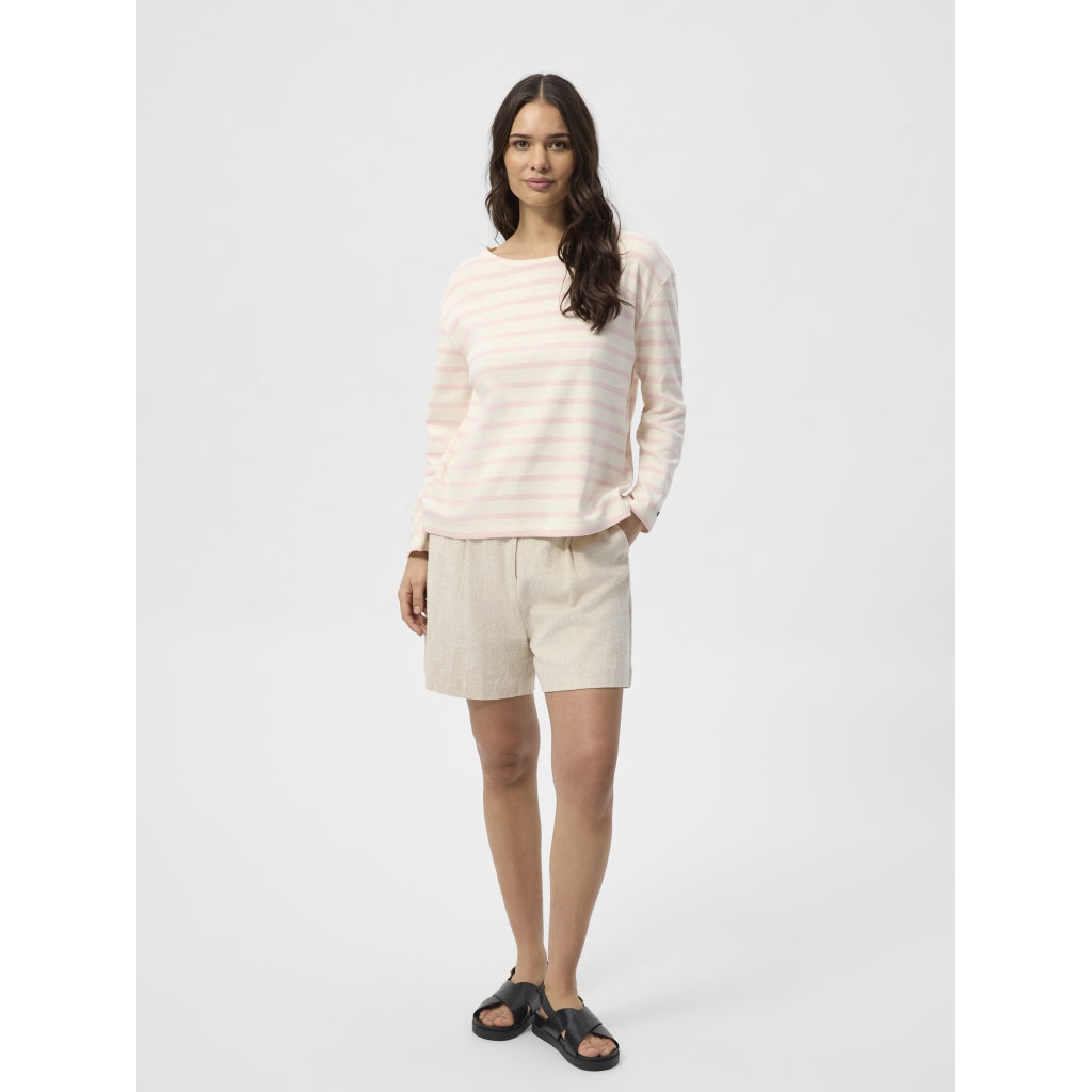 Claudia T-shirt - Rose Pastel Stripe