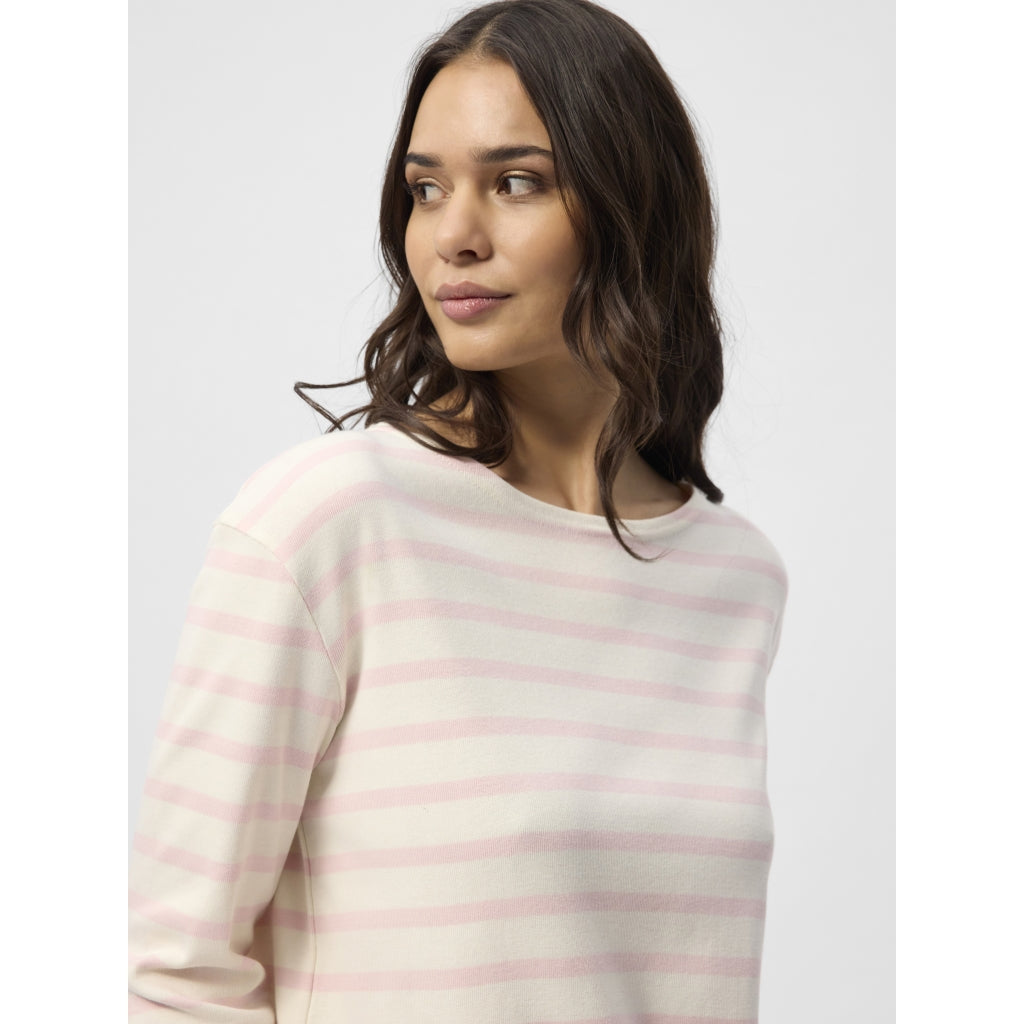 Claudia T-shirt - Rose Pastel Stripe
