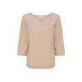 Corrie 3/4 Sleeve Tee - Oxford Tan