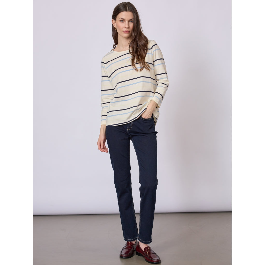 Croco T-shirt - Blue Stripe