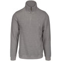 Cromwell 3XL-4XL Half Zip Sweater - Grey Melange