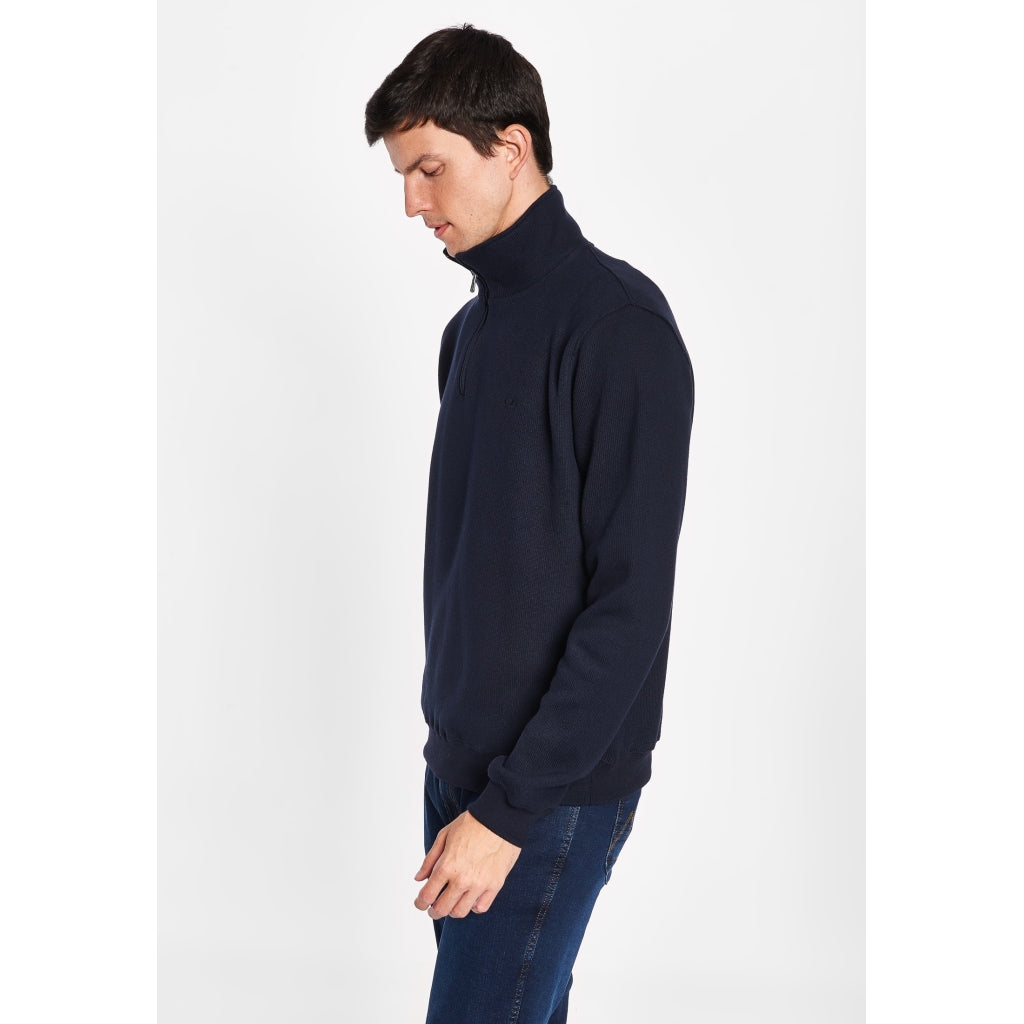 Cromwell 3XL-4XL Half Zip Sweater - Navy