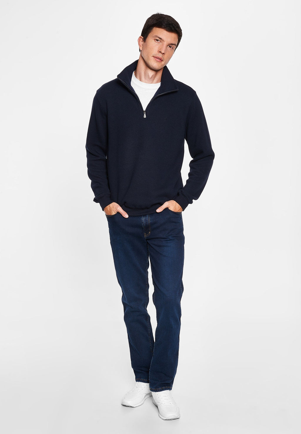 Cromwell Long Sleeve Half Zip Sweater