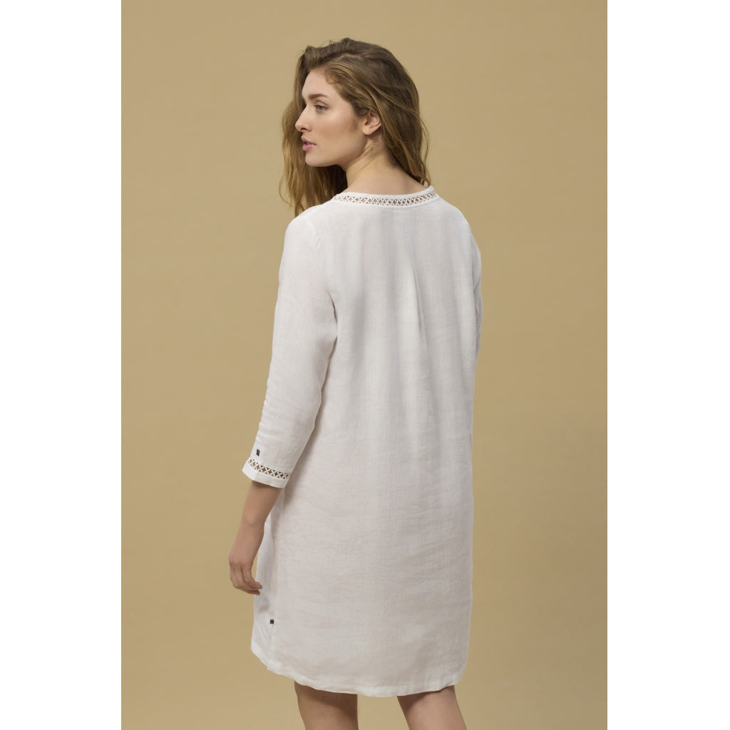 Diaz Linen Dress - White