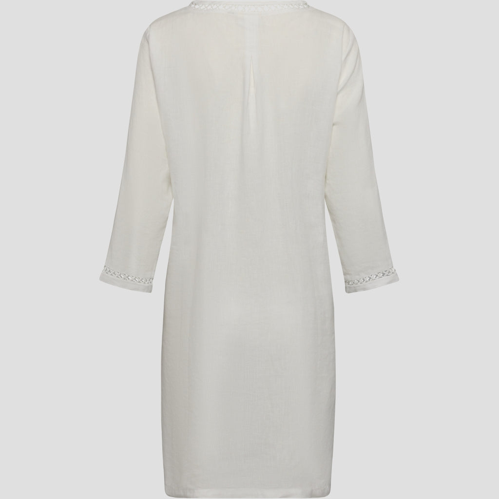 Diaz Linen Dress - White