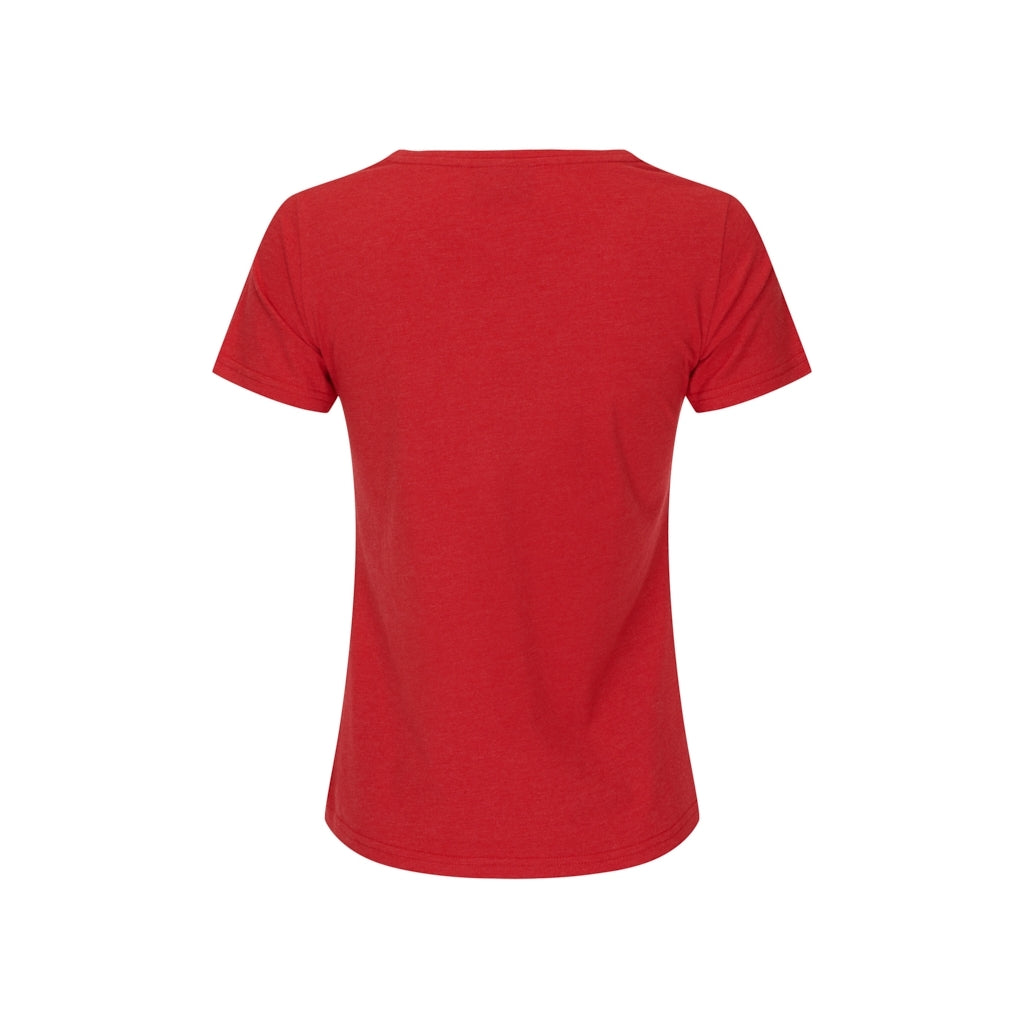 Dorthea Organic Cotton V-Neck tee - True Red