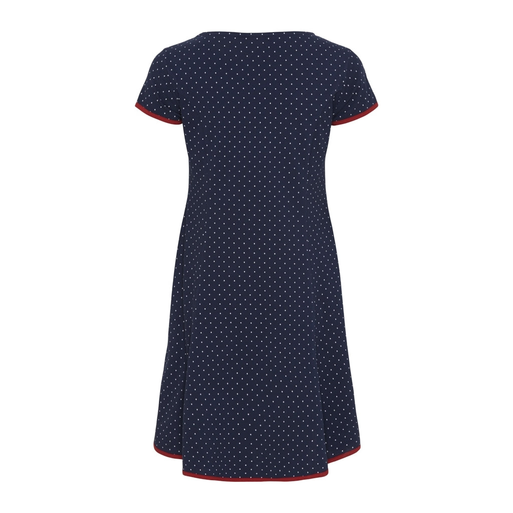Dot Dress - SR Navy