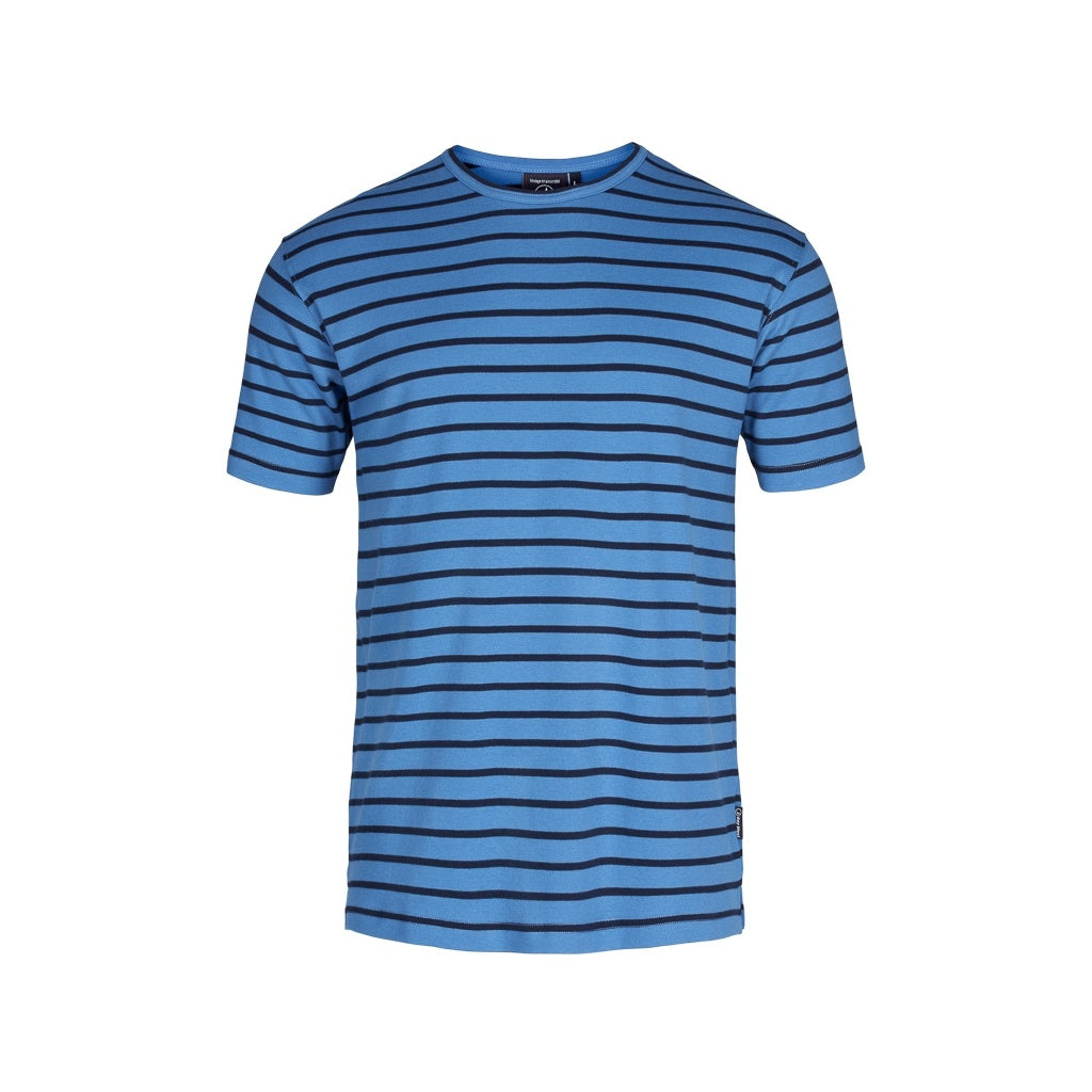 Ebeltoft Striped Short Sleeve Tee - Daphne Blue/Navy