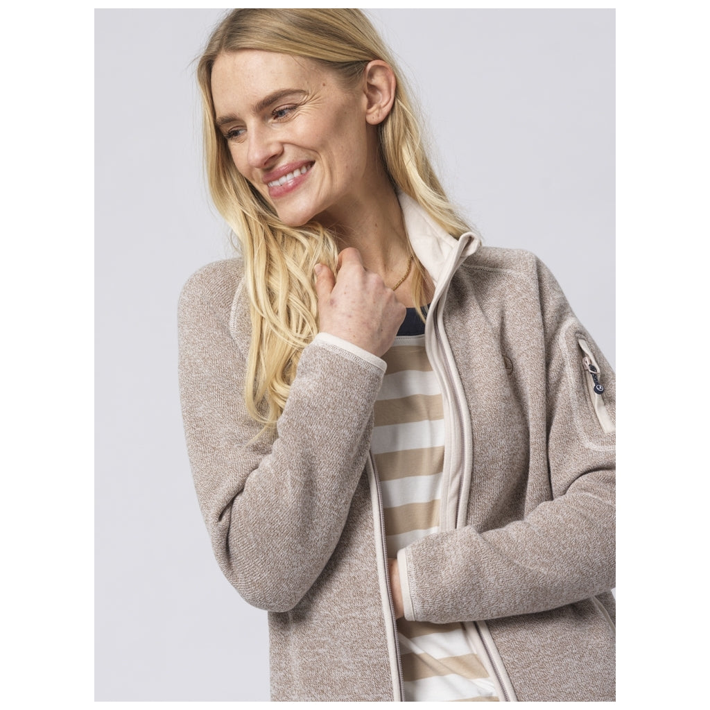 Eleana Fleece - Brown Melange