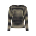 Fie Long Sleeve T-shirt - Dark Sand Stripe