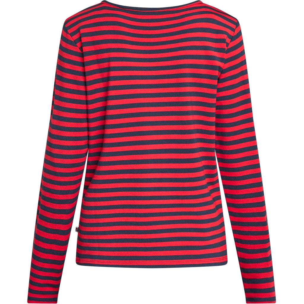 Fie Long Sleeve T-shirt - Red Stripe