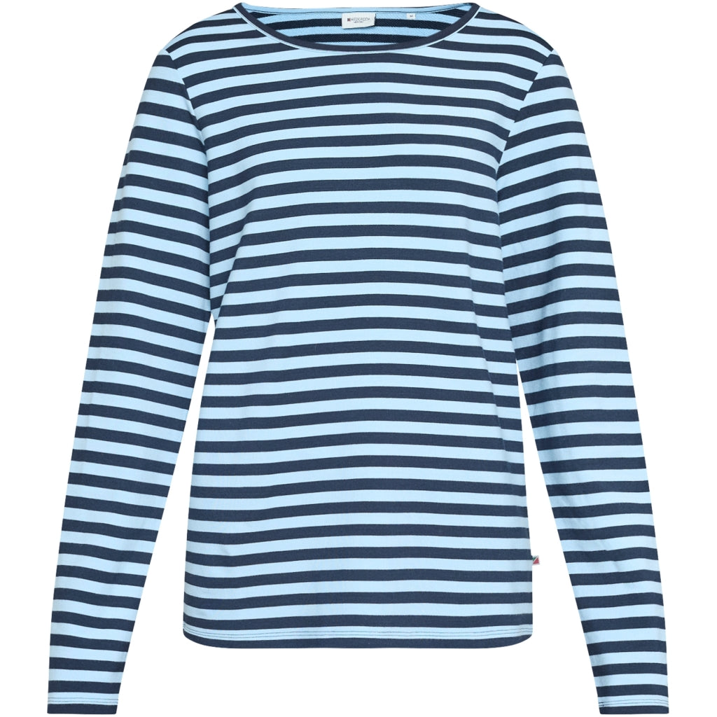 Fie Long Sleeve T-shirt - Mid Blue Stripe