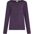 Fie Long Sleeve T-shirt - Eggplant Stripe