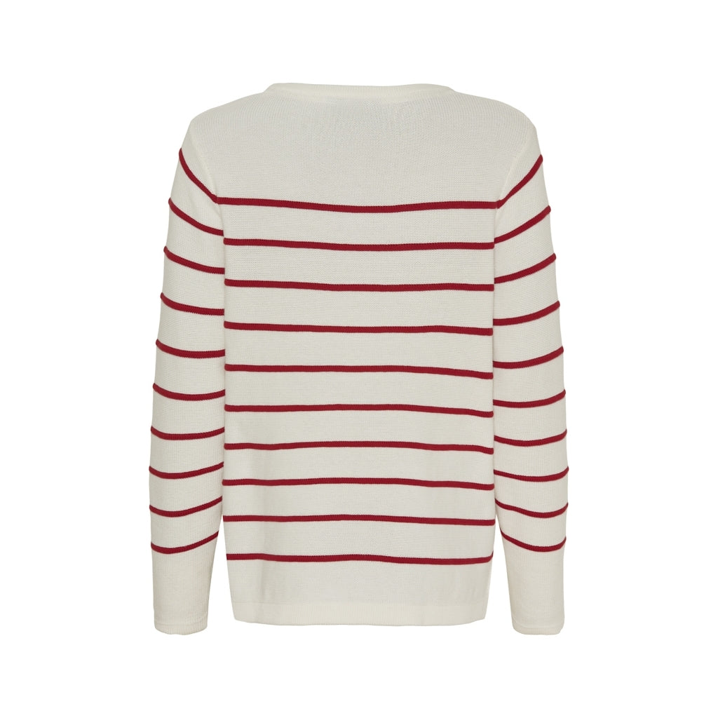 Francoise Knit - Pearl/SR Red