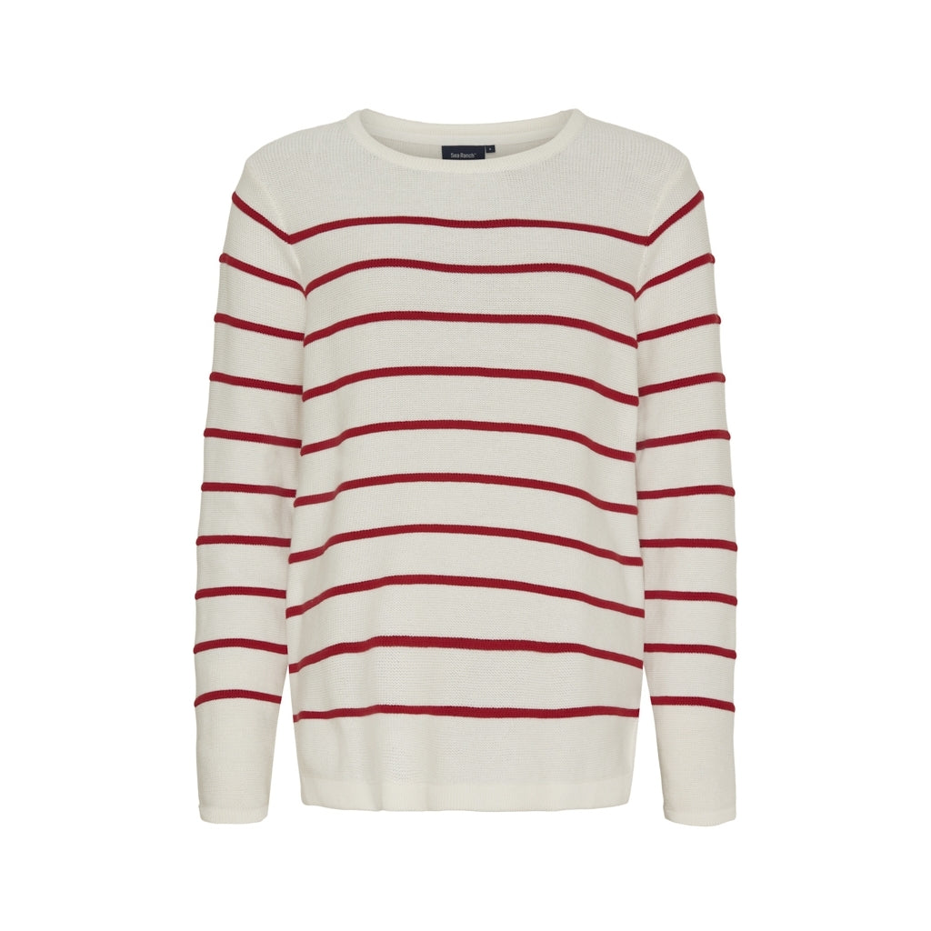 Francoise Knit - Pearl/SR Red