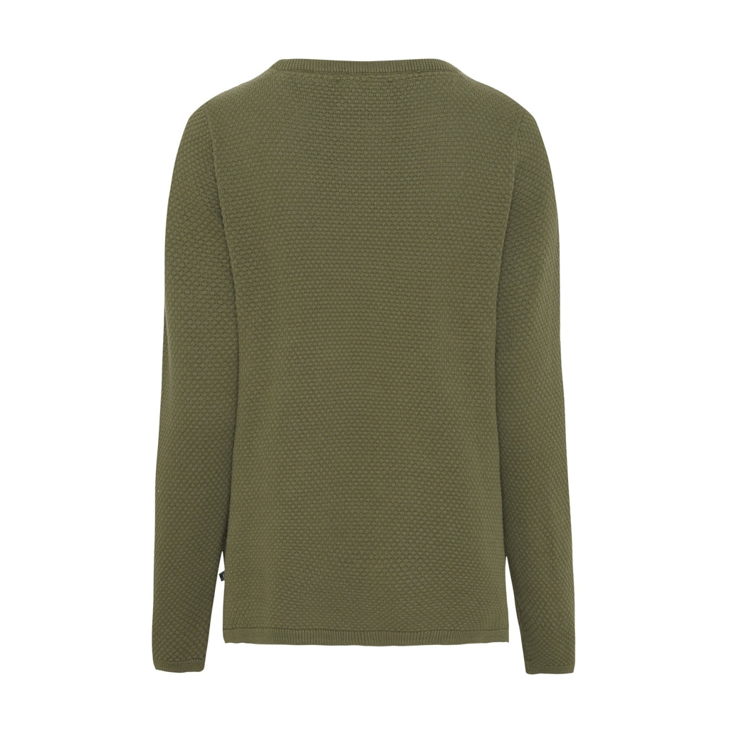 Frida Bubble Knit - Army Grøn