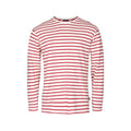 Grenaa Striped Long Sleeve Tee - Ecru/SR Red
