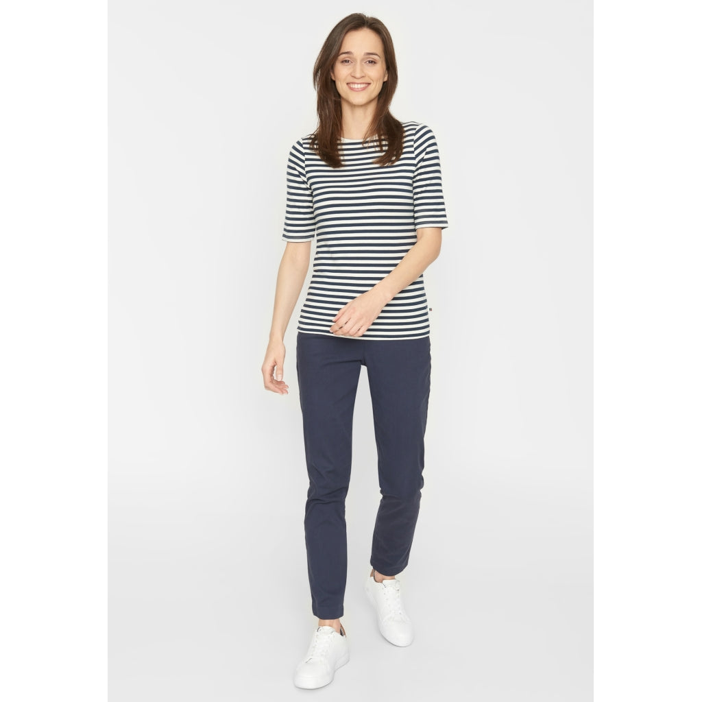 Hedy kortærmet T-shirt - Navy Stripe