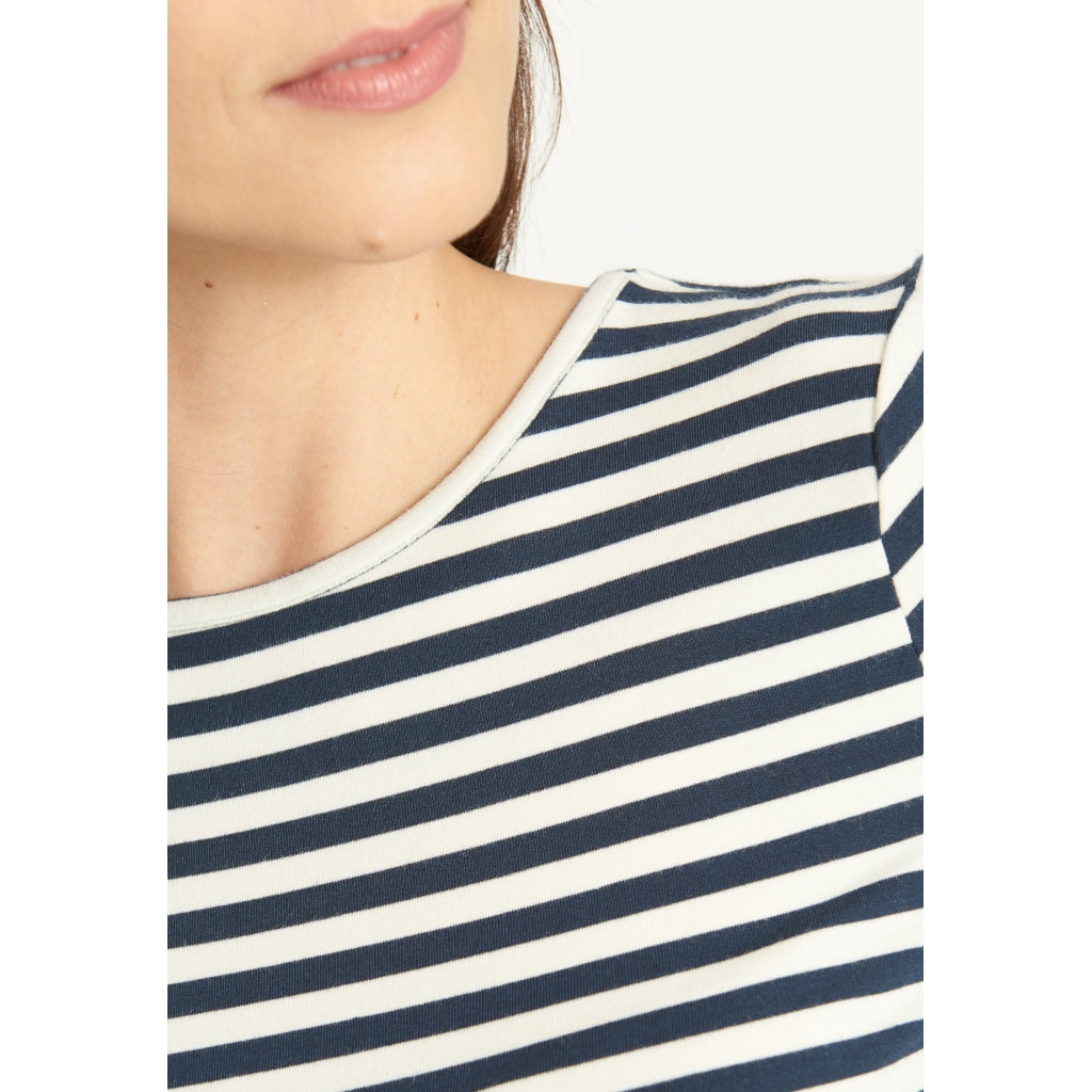 Hedy kortærmet T-shirt - Navy Stripe