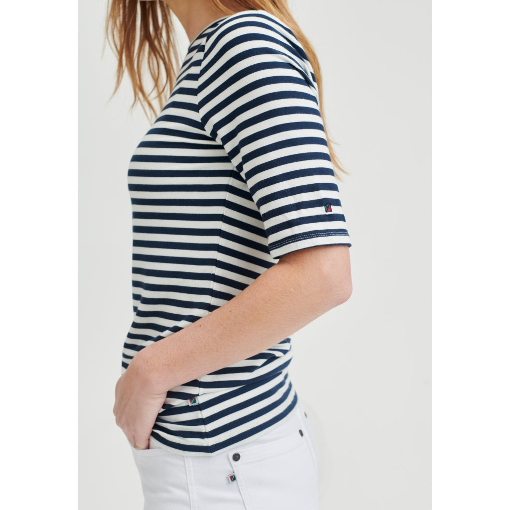 Hedy kortærmet T-shirt - Navy Stripe