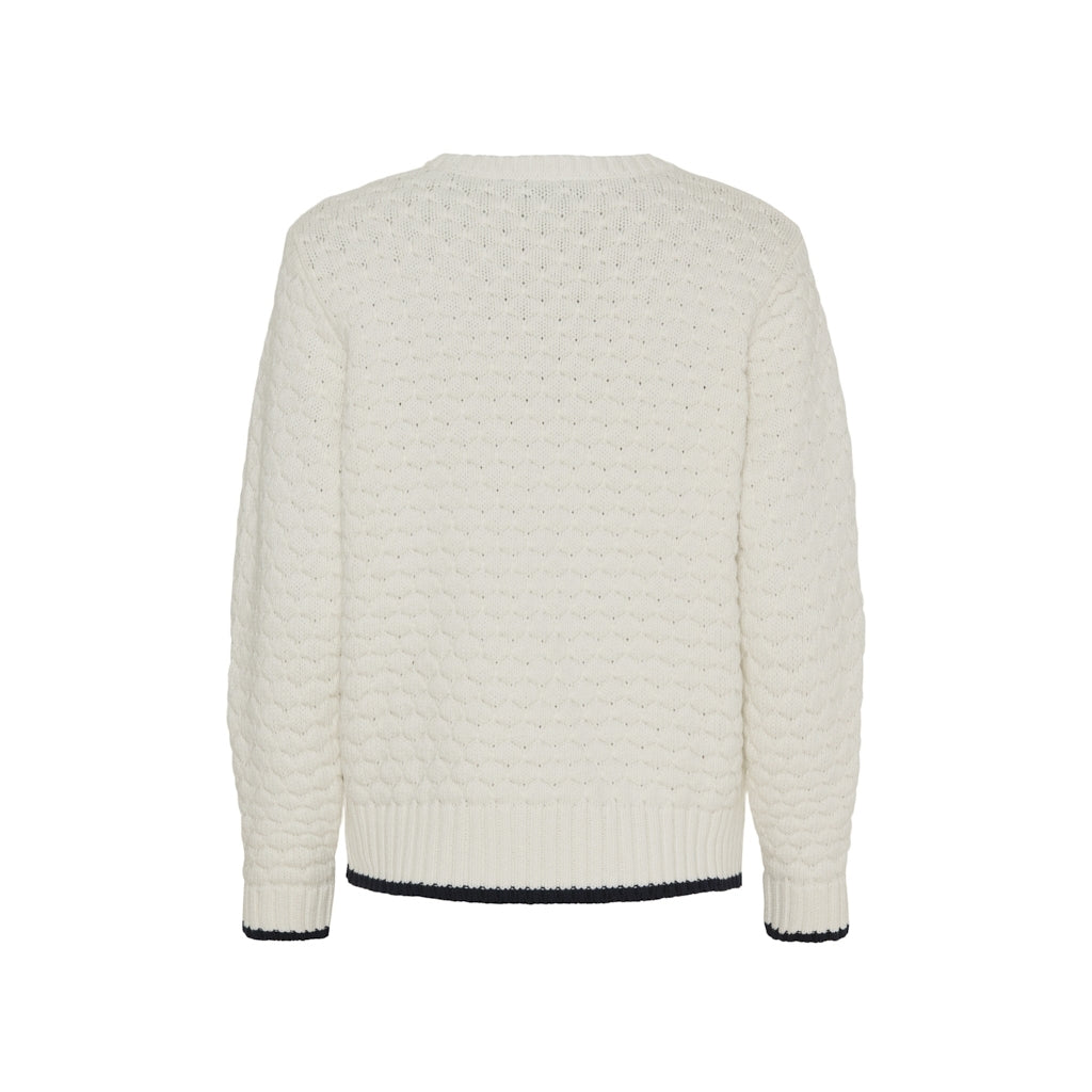 Janey bubble Knit - Pearl