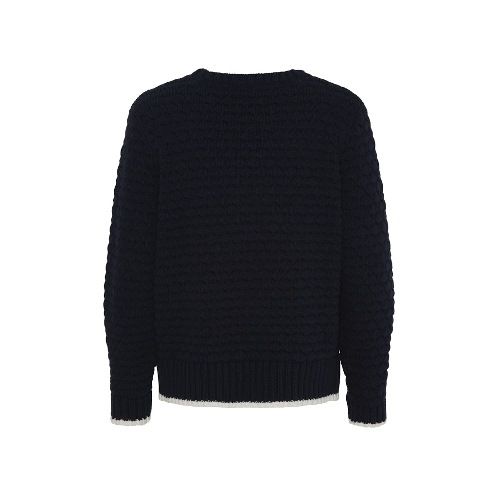 Janey bubble Knit - SR Navy