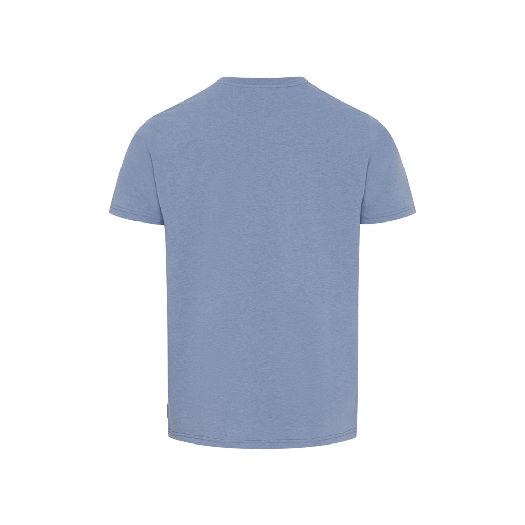 Juan V-Neck Organic Cotton Tee - Coastal Blue
