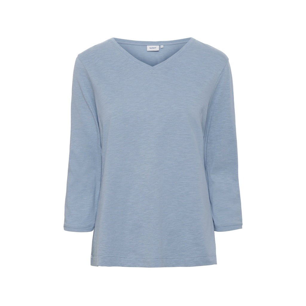 Kaya 3/4 length Sleeve Tee - Blue