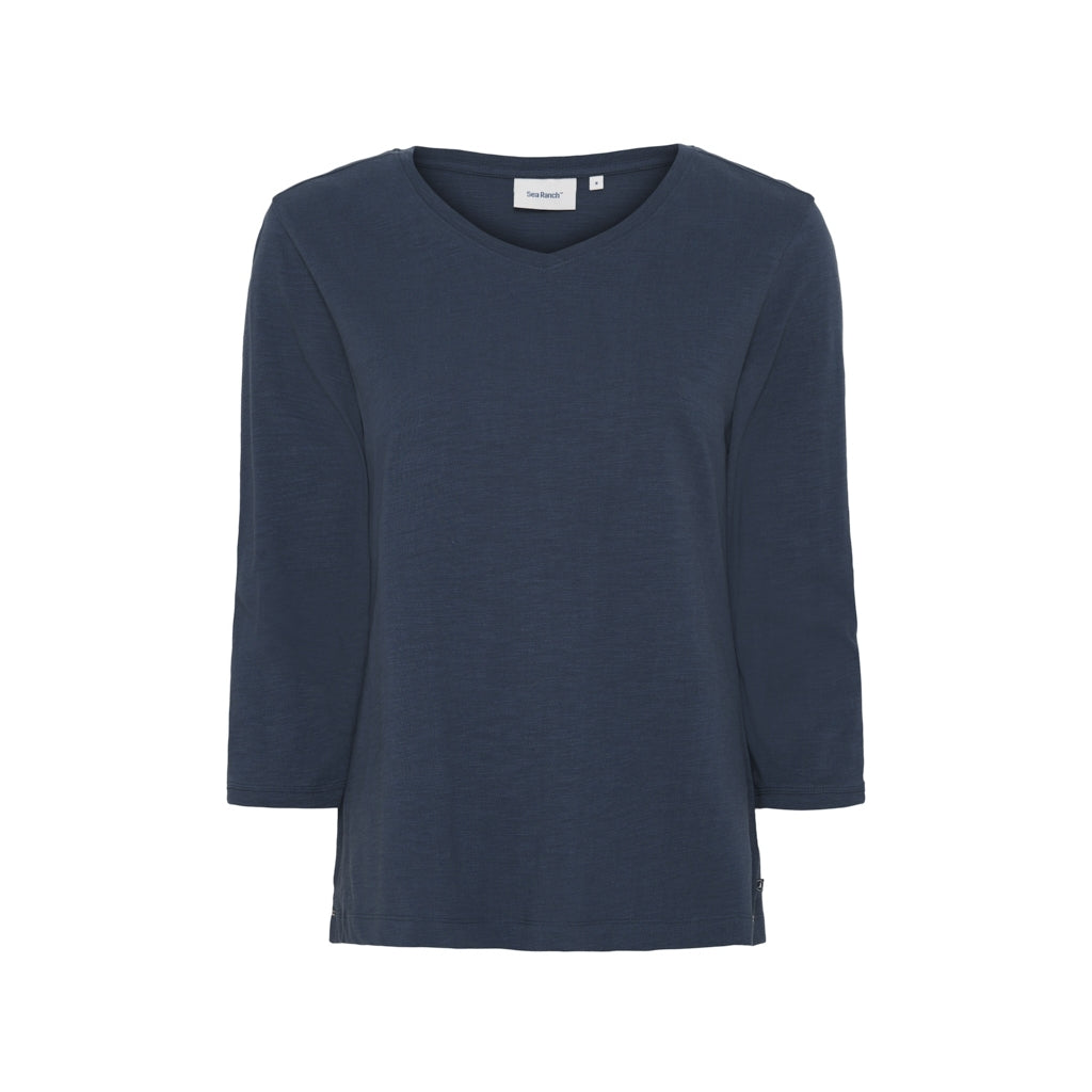 Kaya 3/4 length Sleeve Tee - Blue