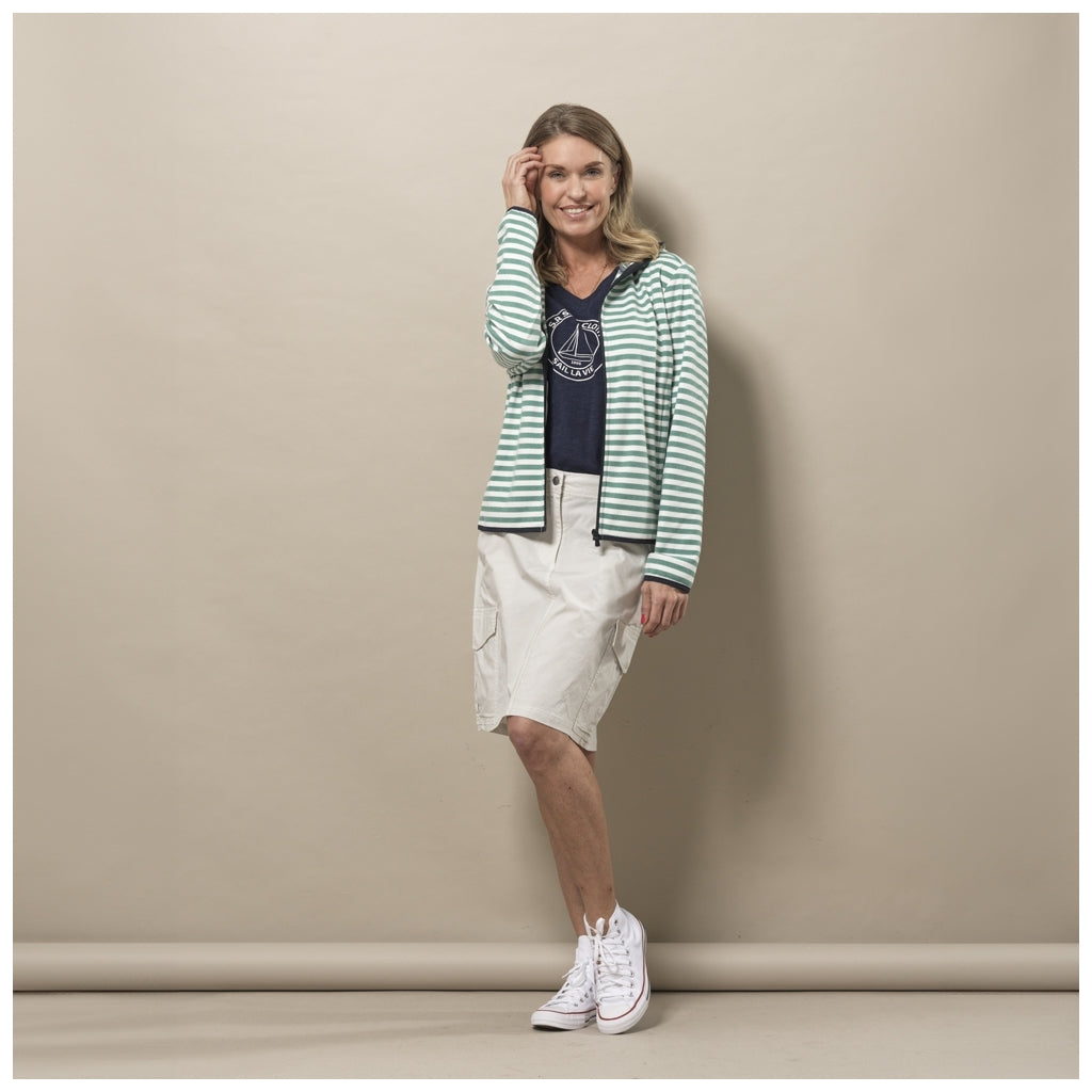 Kia Fleece - Green Spruce / White