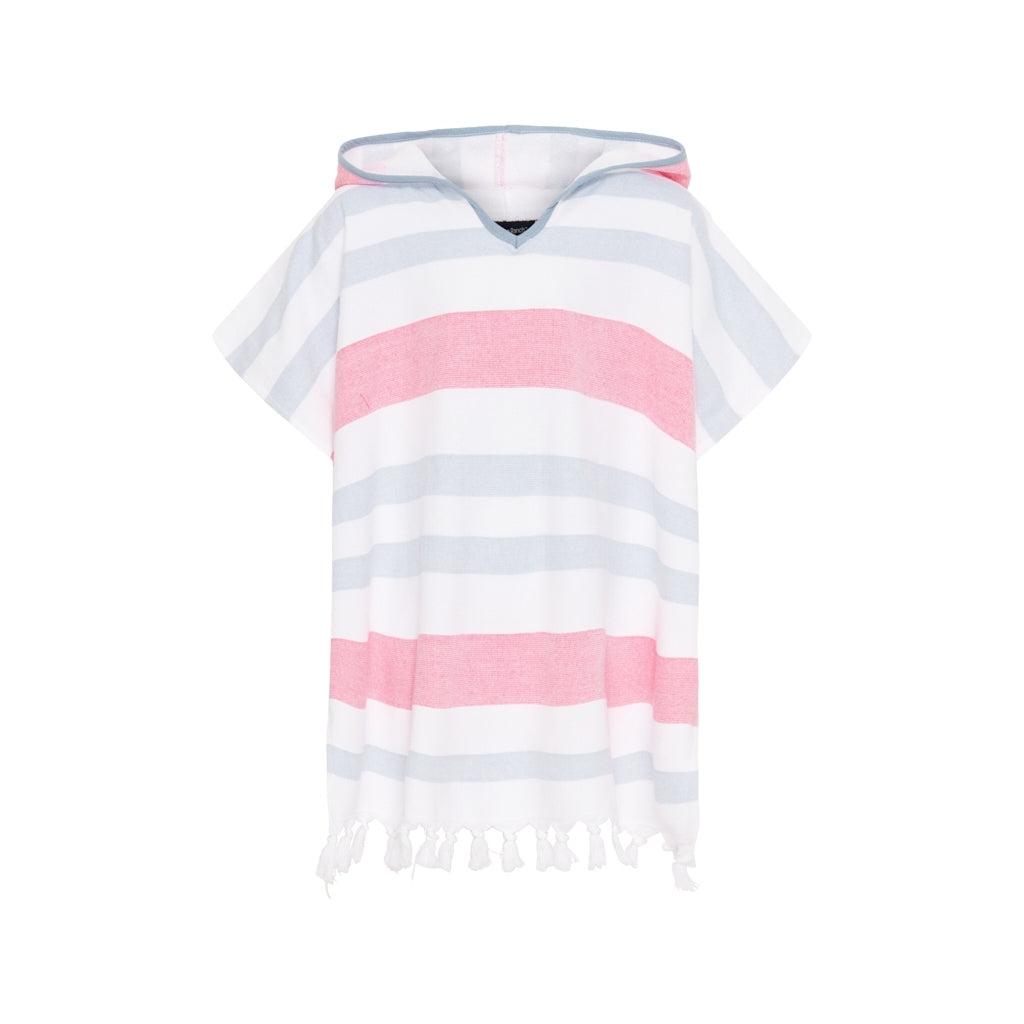 Kids Bondi Beach Poncho - White / Dubarry