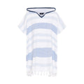 Kids Bondi Beach Poncho - Federal Blue / White