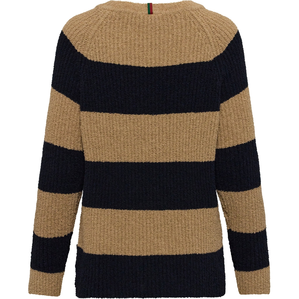 Kimberly Knit - Mid Sand Stripe