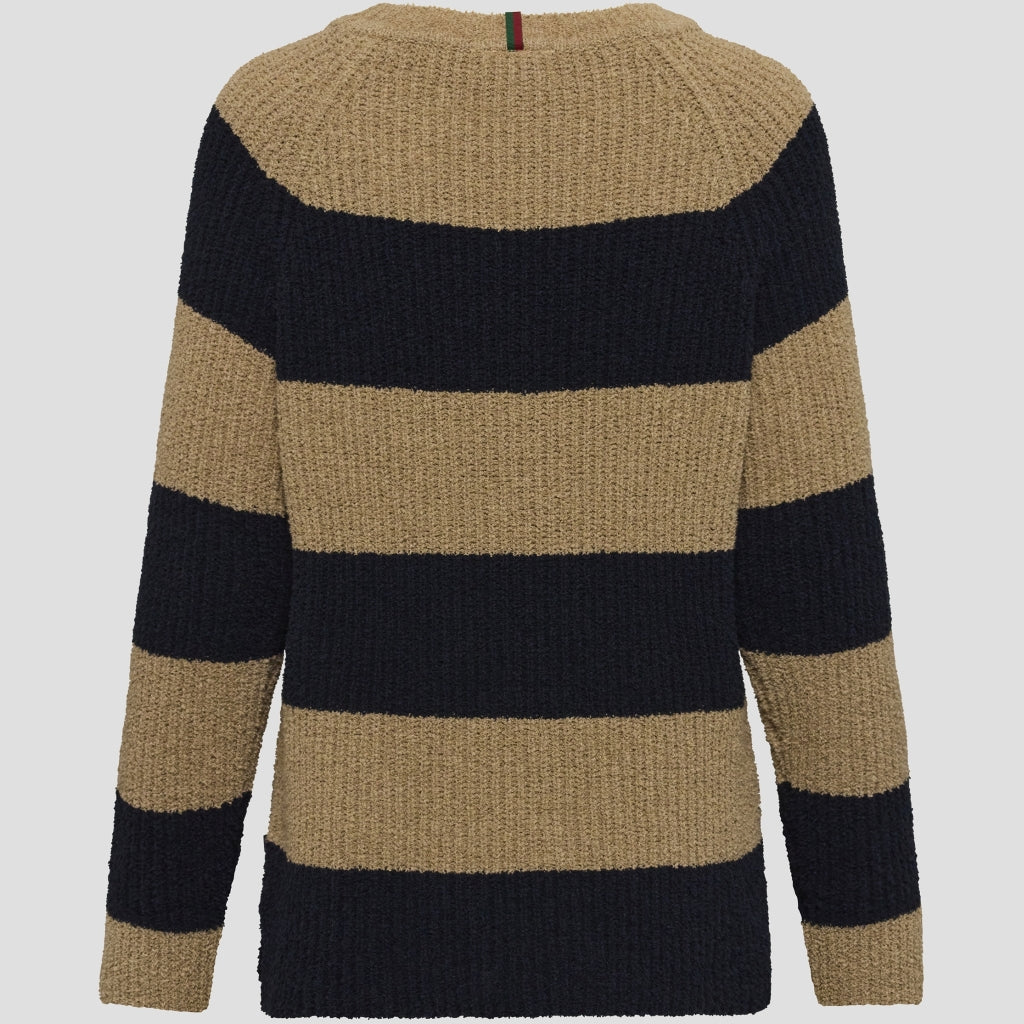 Kimberly Knit - Mid Sand Stripe