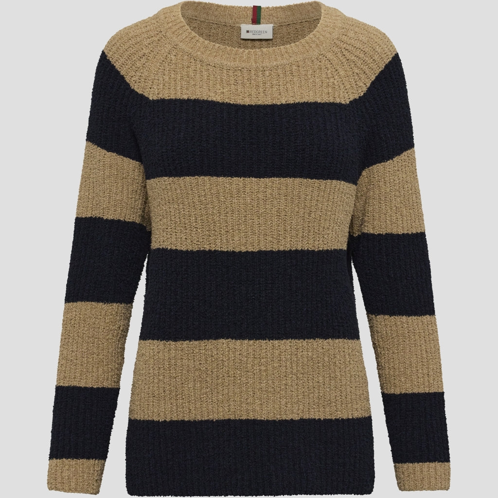 Kimberly Knit - Mid Sand Stripe