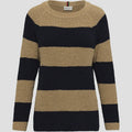 Kimberly Knit - Mid Sand Stripe