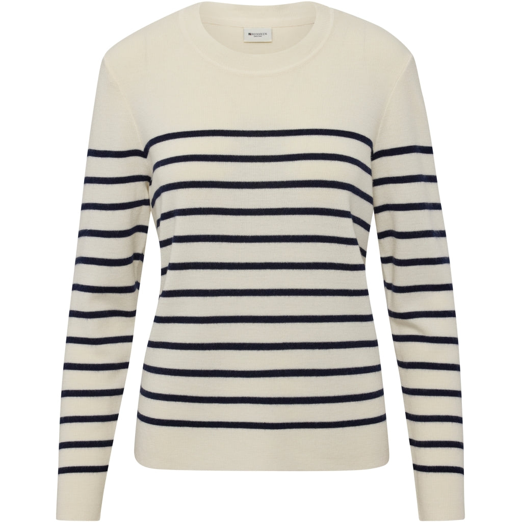 Kirsty Knit - Off White Stripe